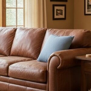 TOSHE Rustic Blue Pillow Covers 16x16 Set of 2 Decorative Throw NEW